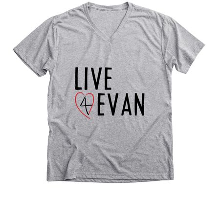 L4E Apparel, a Athletic Heather Premium V-Neck Tee