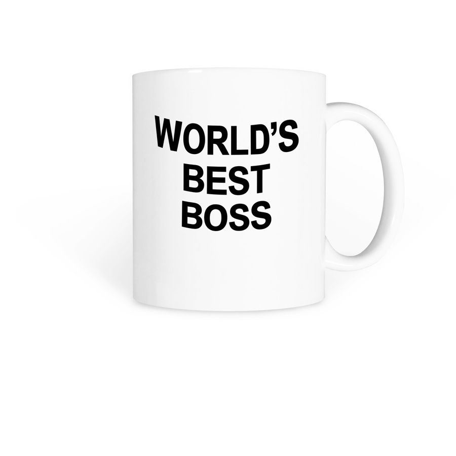 world's best boss mug, a White Coffee Mug
