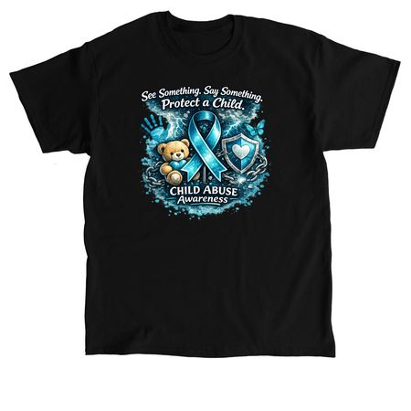 Child Abuse Awareness&nbsp;, a Black Classic Unisex Tee