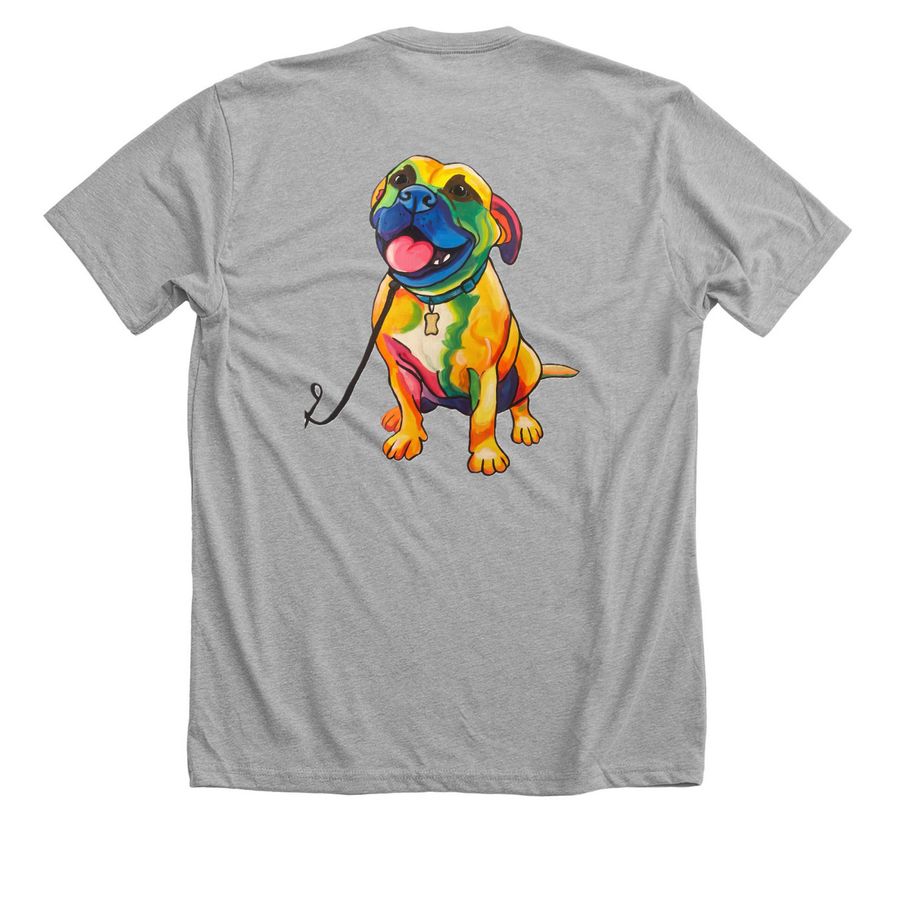 Honoring Pancake, a Athletic Heather Premium Unisex Tee (back-view)