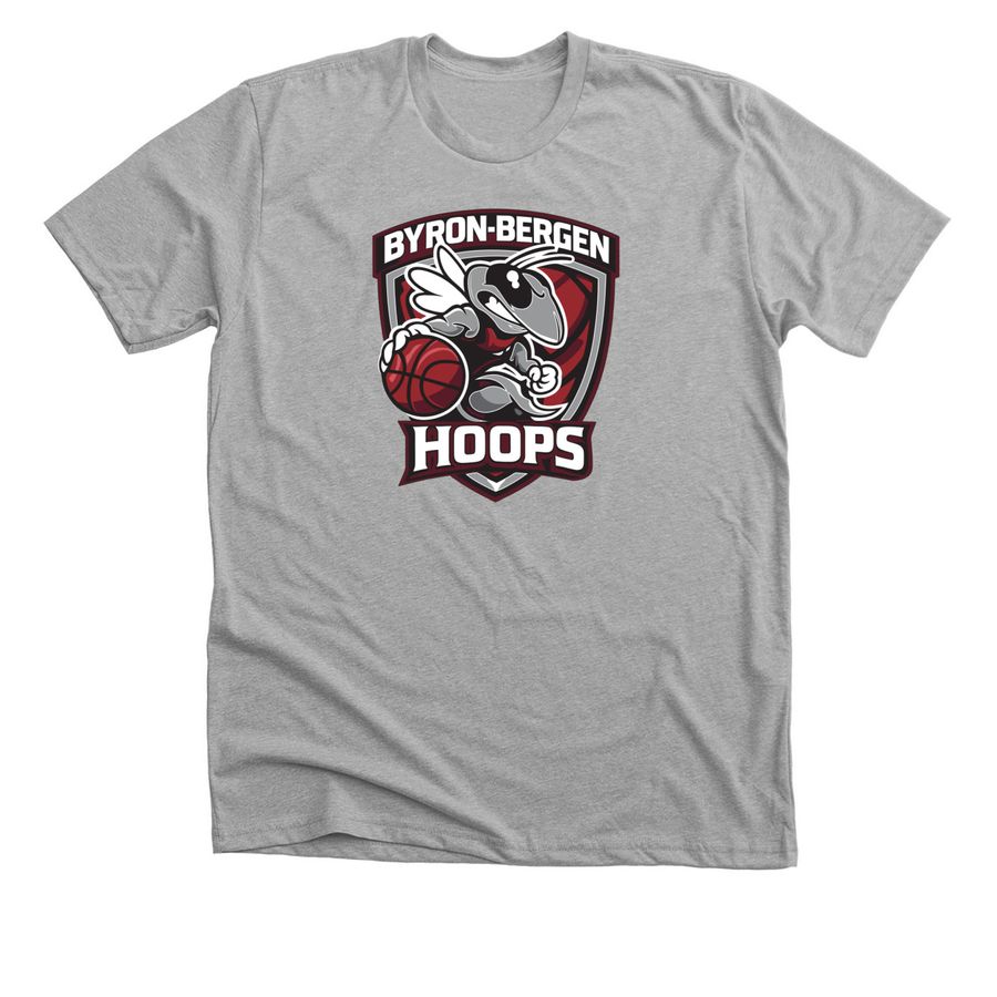 BB Hoops Fundraiser (Regular Items), a Athletic Heather Premium Unisex Tee