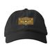 Hats, a Black Printed Eco Baseball Cap