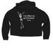 nothing if not dramatic (white text), a Black Women?s Lightweight Cropped Hoodie