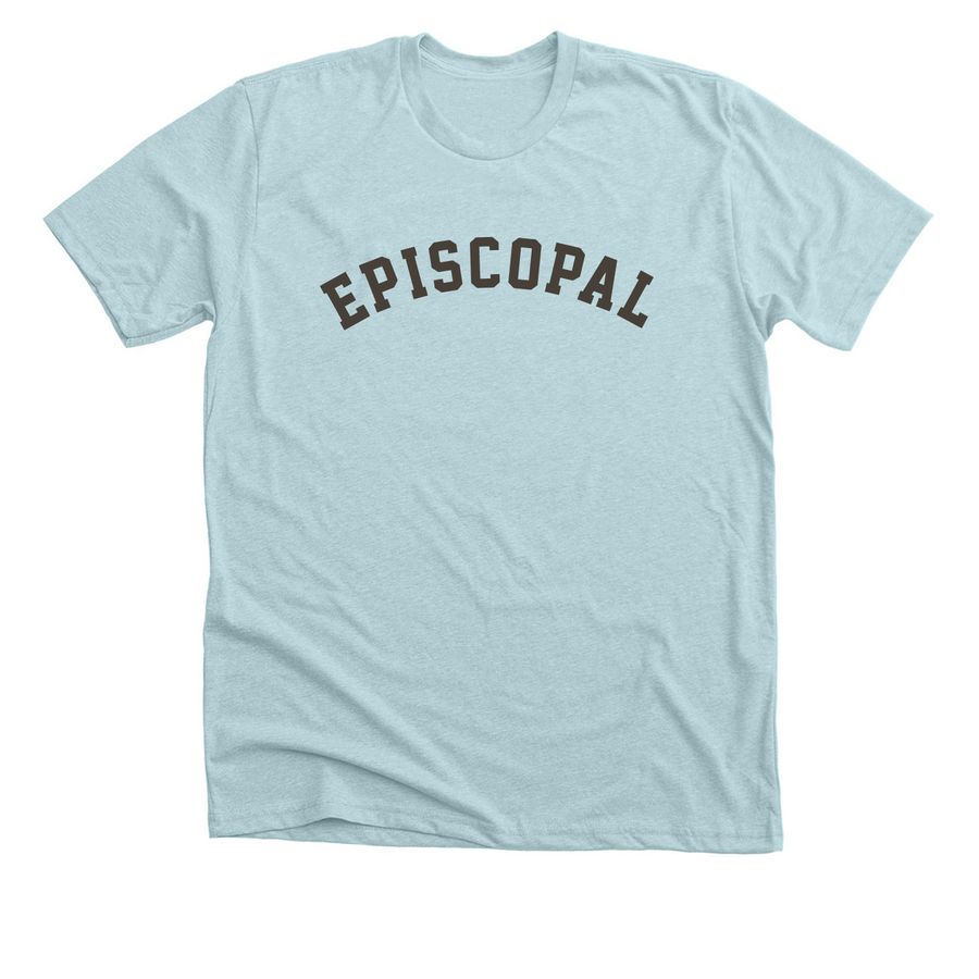Episcopal, a Heather Ice Blue Premium Unisex Tee