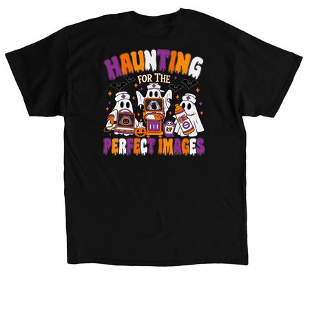 Spooky Sonographer, a Black Classic Unisex Tee