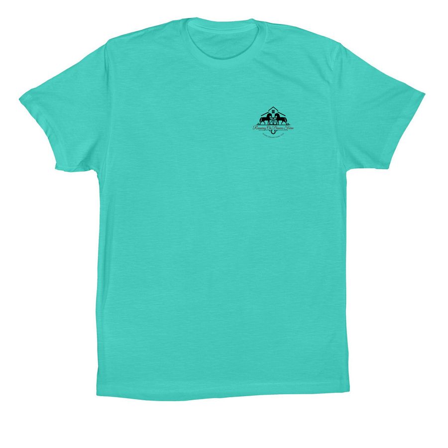 Adult Tops, a Teal Premium Cotton Tee