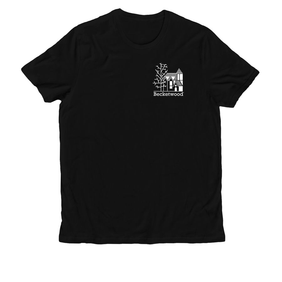 Organic Cotton Unisex T-Shirt. White Logo., a Deep Black Allmade Organic Cotton Unisex Tee