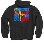 Pediatric Cancer Doesn't End in September, a Black Pullover Hoodie (back-view)