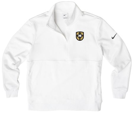 Nike Fleece Quarter Zip, a White Nike Club Fleece Half Zip Pullover