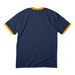 Figure It Out, a Navy/ Gold Cotton Ringer Tee (back-view)