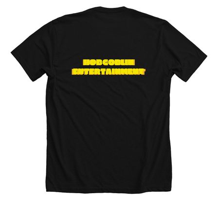 I'M RICH, a Solid Black Blend Premium Unisex Tee (back-view)