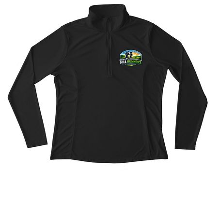 HRH Women's Quarter Zip, a Black Women's Performance Quarter Zip Pullover