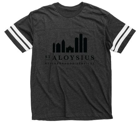 Neighborhood Services Volunteer Gear, a Vintage Smoke / White Football Jersey Tee