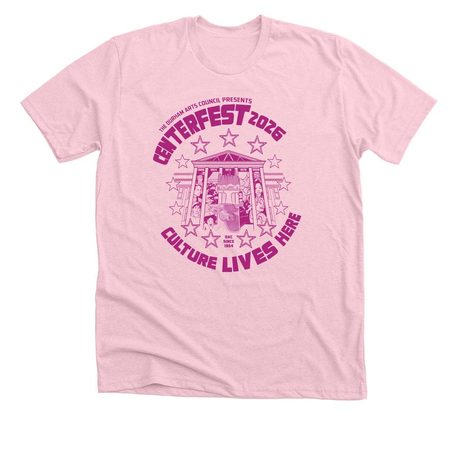 CenterFest 2026 Special Edition, a Heather Pink Premium Unisex Tee