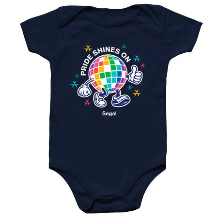 Pride@Segal 2026 Dark Background Baby Onesie, a Navy Infant Onesie