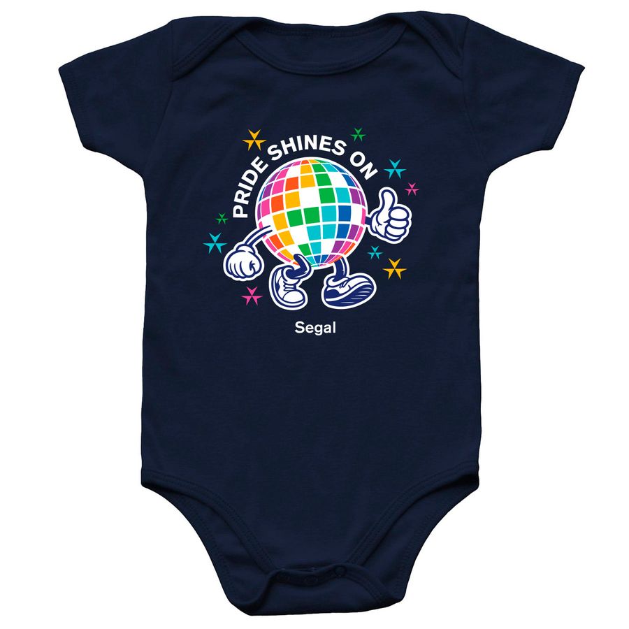 Pride@Segal 2026 Dark Background Baby Onesie, a Navy Infant Onesie