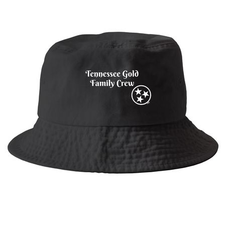 Family Crew Hat, a Black Printed Bucket Hat