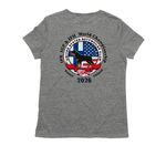 USRC 2026 IFR WORLD TEAM, a Aluminum Grey Allmade Eco Triblend Women?s Tee (back-view)