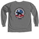 USRC 2026 IFR WORLD TEAM, a Grey Comfort Colors Long Sleeve Tee (back-view)