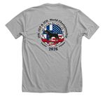 USRC 2026 IFR WORLD TEAM, a Athletic Heather Premium Unisex Tee (back-view)