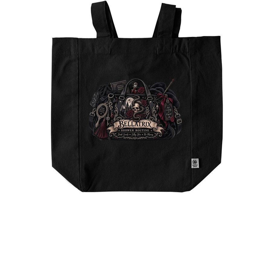 Bellatrix&nbsp;, a Black Recycled Cotton Tote Bag