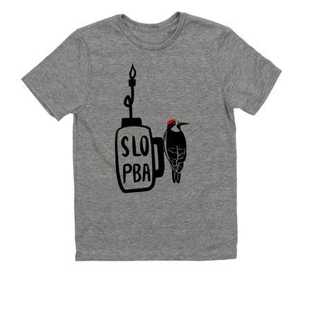 SLO Prescribed Burn Association, a Aluminum Grey Allmade Youth Eco Triblend Tee
