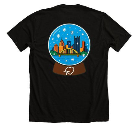 Winter Shirts!, a Solid Black Blend Premium Unisex Tee (back-view)