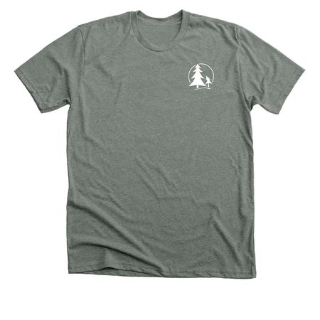 FSF Front and Back Logo, a Deep Heather Premium Unisex Tee