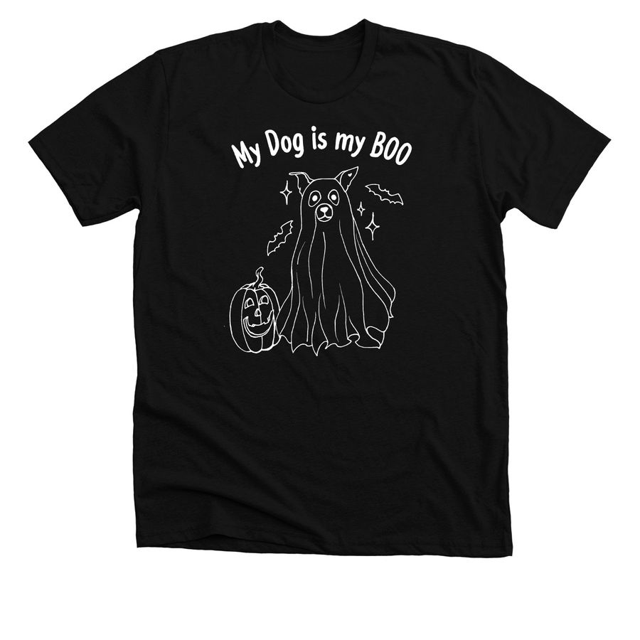 My Dog is my Boo&nbsp;, a Solid Black Blend Premium Unisex Tee