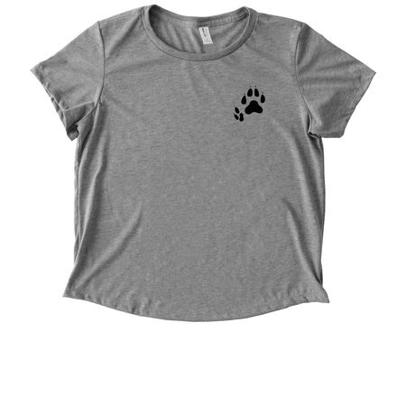 Une Rumeur, a Aluminum Grey Allmade Eco Triblend Women?s Scoop Neck Tee