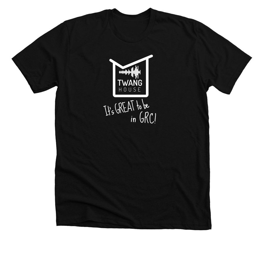 GRC - Twang House - Dark BG, a Solid Black Blend Premium Unisex Tee