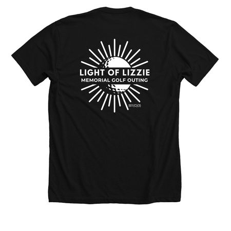 LoL Golf Outing Front & Back Ball 8-styles, a Solid Black Blend Premium Unisex Tee (back-view)