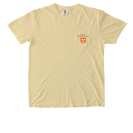 St. James? Shirt with Pocket, a Butter Comfort Colors Pocket Tee