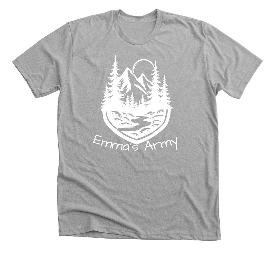 Emma's Army, a Athletic Heather Premium Unisex Tee