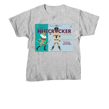 2026 Nutcracker Merch- Youth, a Sport Grey Youth Unisex Tee