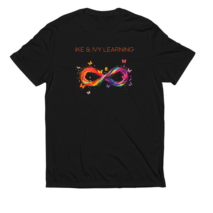 Ike & Ivy Butterfly Infinity, a Deep Black Allmade Eco Triblend Unisex Tee