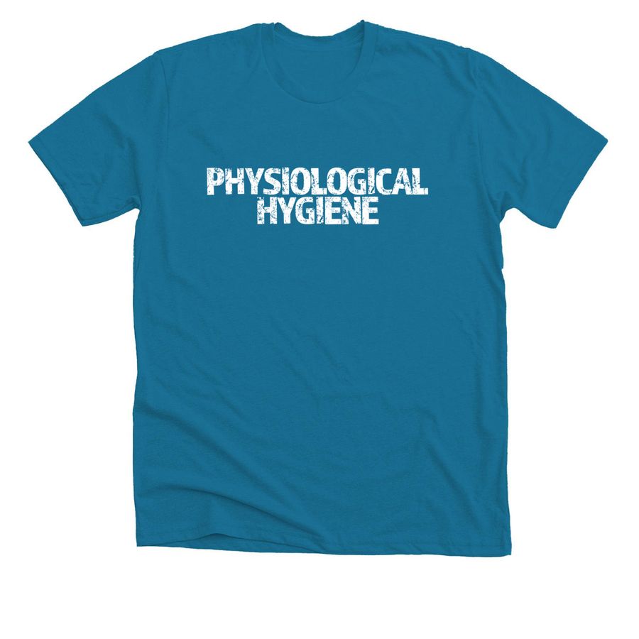 Physiological Hygiene T-Shirt, a Sea Blue American Apparel Fine Jersey Cotton Tee