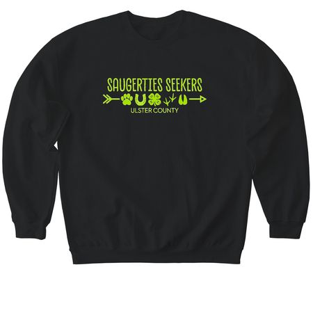 SEEKERS SWAG, a Black Softstyle Crewneck Sweatshirt