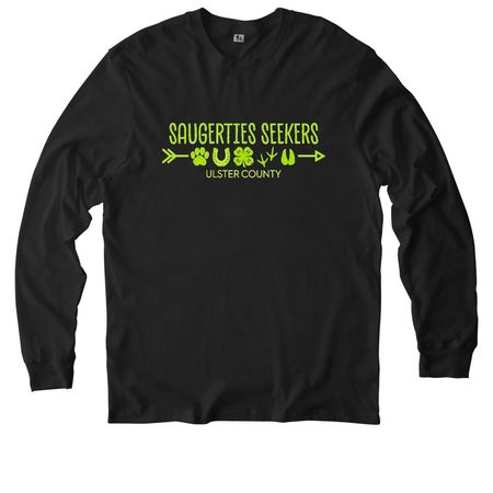 SEEKERS SWAG, a Deep Black Allmade Organic Cotton Long Sleeve Tee