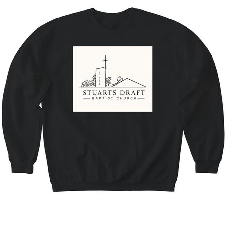 SDBC ANNIVERSARY MERCH, a Black Softstyle Crewneck Sweatshirt
