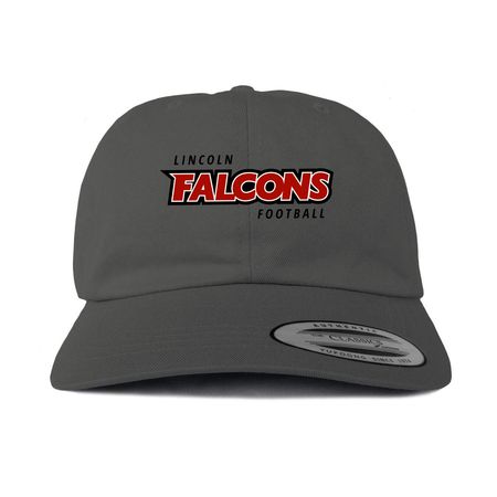 Classic Falcons Font Ball Cap, a Dark Gray Printed Classic Baseball Cap