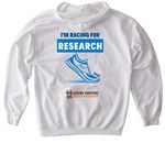 2026 SurgOnc Race for Research, a White Gildan Softstyle Pullover Hoodie (back-view)