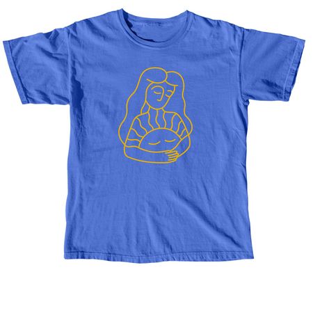 Sol Woman (Mustard), a Flo Blue Comfort Colors Unisex Tee