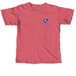 4th of July CSST, a Crimson Comfort Colors Unisex Tee (back-view)