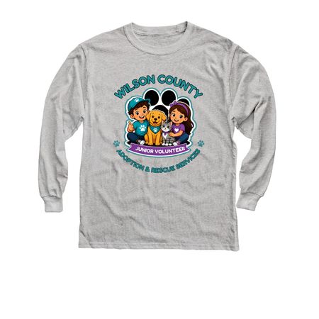 Junior Volunteer Gear, a Sport Grey Youth Long Sleeve Tee