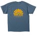 Bold Sun Graphic, a Indigo Blue Classic Unisex Tee (back-view)