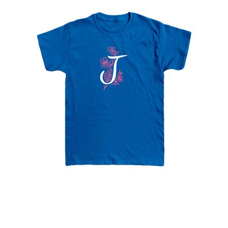 Jackson Flower Walk - Toddler Shirt, a Royal Blue Toddler Tee