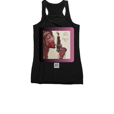 Dangerously Close Clothes - One Sided, a Black Women's Racerback