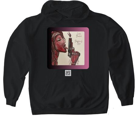 Dangerously Close Clothes - One Sided, a Black Gildan Softstyle Pullover Hoodie