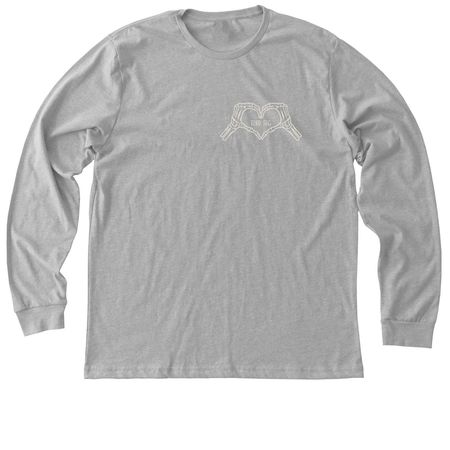 Halloween Witch before Coffee, a Athletic Heather Premium Long Sleeve Tee (back-view)